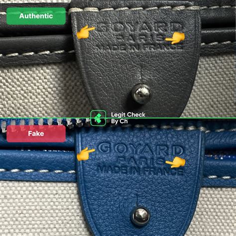 fake goyard bag vs real|authentic goyard bag detector.